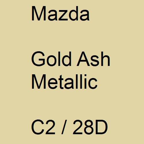 Mazda, Gold Ash Metallic, C2 / 28D.